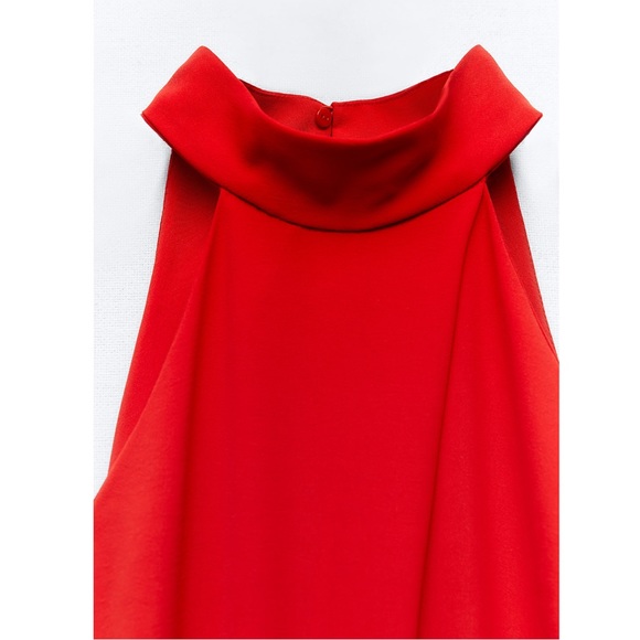 Zara LONG HALTER JUMPSUIT - Picture 7 of 8